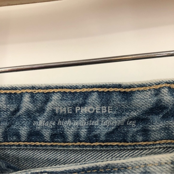 AG 28x29 Phoebe Vintage High Waist Tapered Leg Bohemian Boho Jeans the - Picture 7 of 10